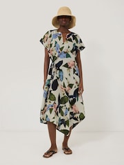 Jigsaw Multi Future Botanic 100% Linen Dress - Image 4 of 4