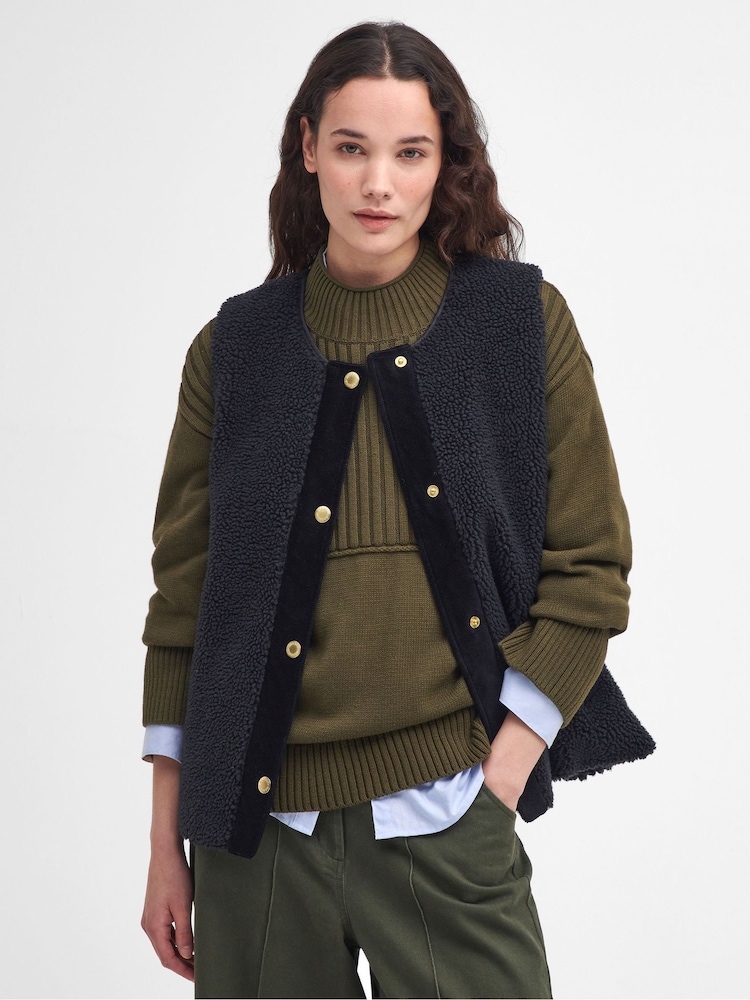 Barbour® Black Dulsie Liner Gilet - Image 1 of 9