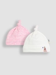 JoJo Maman Bébé Cream 2- Pack Baby Hats - Image 1 of 6