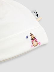 JoJo Maman Bébé Cream 2- Pack Baby Hats - Image 6 of 6
