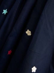 JoJo Maman Bébé Navy Blue Unicorn Appliqué Tulle Party Dress - Image 4 of 4