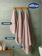 Silentnight 6 Pack Pink Luxury Waffle Cotton Towel Bale - Image 2 of 6