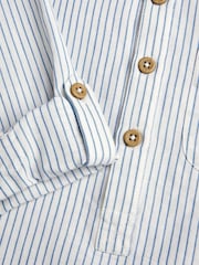 Monsoon Natural Stripe Cotton 100% Cotton Shirt - Image 3 of 3