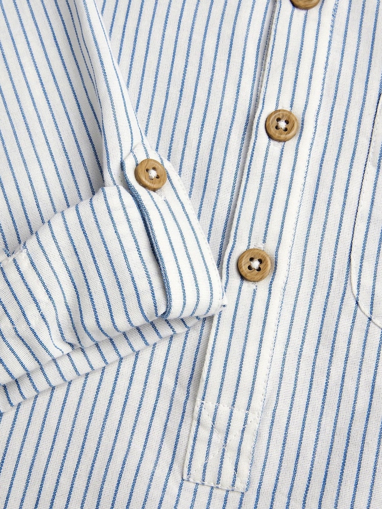 Monsoon Natural Stripe Cotton 100% Cotton Shirt - Image 3 of 3