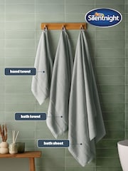 Silentnight 6 Pack Grey Luxury Waffle Cotton Towel Bale - Image 2 of 6
