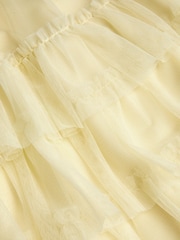 Monsoon Yellow Baby Alexandra Embellished Swing Dress - Image 3 of 3