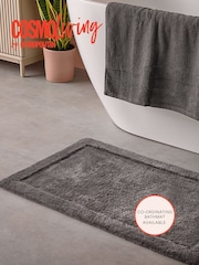 Cosmo Living 4 Pack Charcoal Textured Cotton Towel Bale - Image 4 of 6