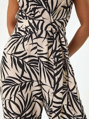 Roman Petite Leaf Border Print Jumpsuit - Imagen 5 de 5