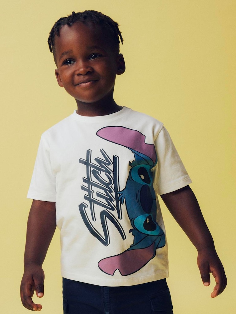 Name It White Disney Lilo And Stitch T-Shirt - Image 1 of 3