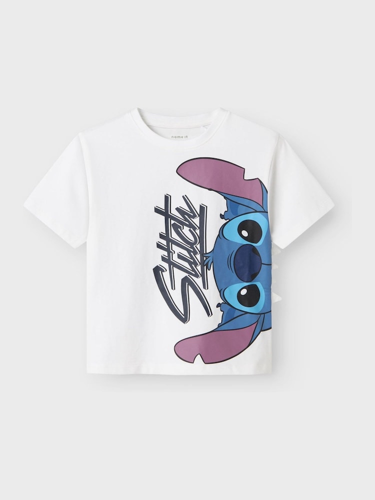 Name It White Disney Lilo And Stitch T-Shirt - Image 2 of 3