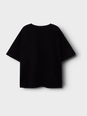 Negro - Name It Kids Oasis Licenced Short Sleeve T-Shirt - Imagen 3 de 5