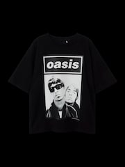 Negro - Name It Kids Oasis Licenced Short Sleeve T-Shirt - Imagen 4 de 5