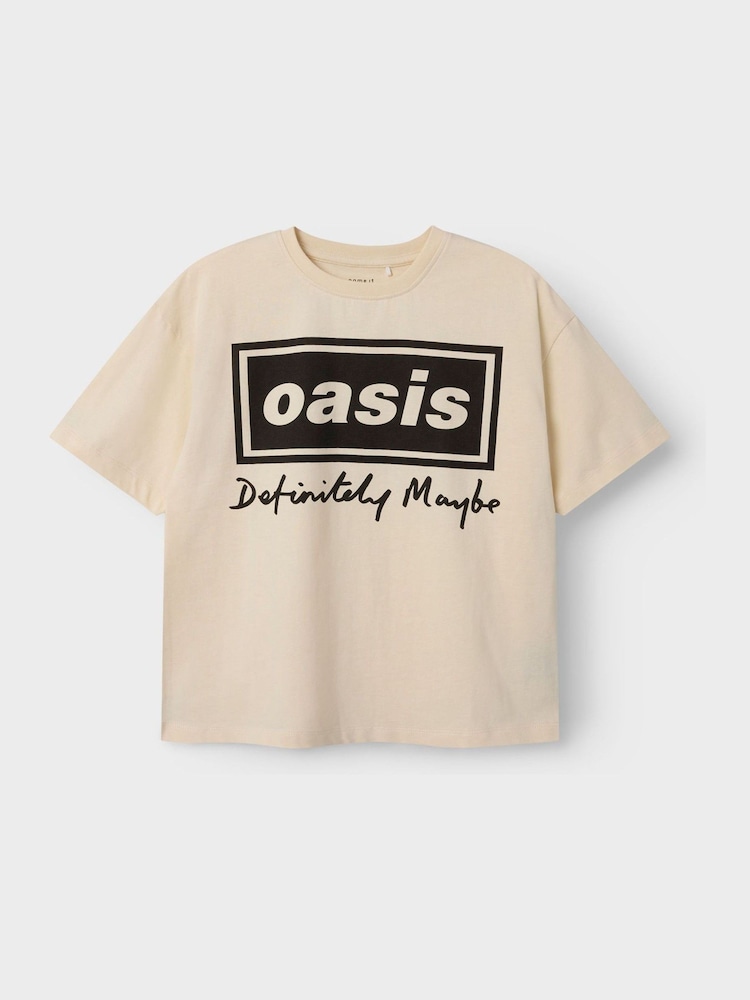 Blanco - Name It Kids Oasis Licenced Short Sleeve T-Shirt - Imagen 2 de 3