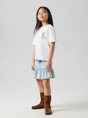 Name It White Cowgirl Boot Print Cap Sleeve T-Shirt - Image 2 of 5