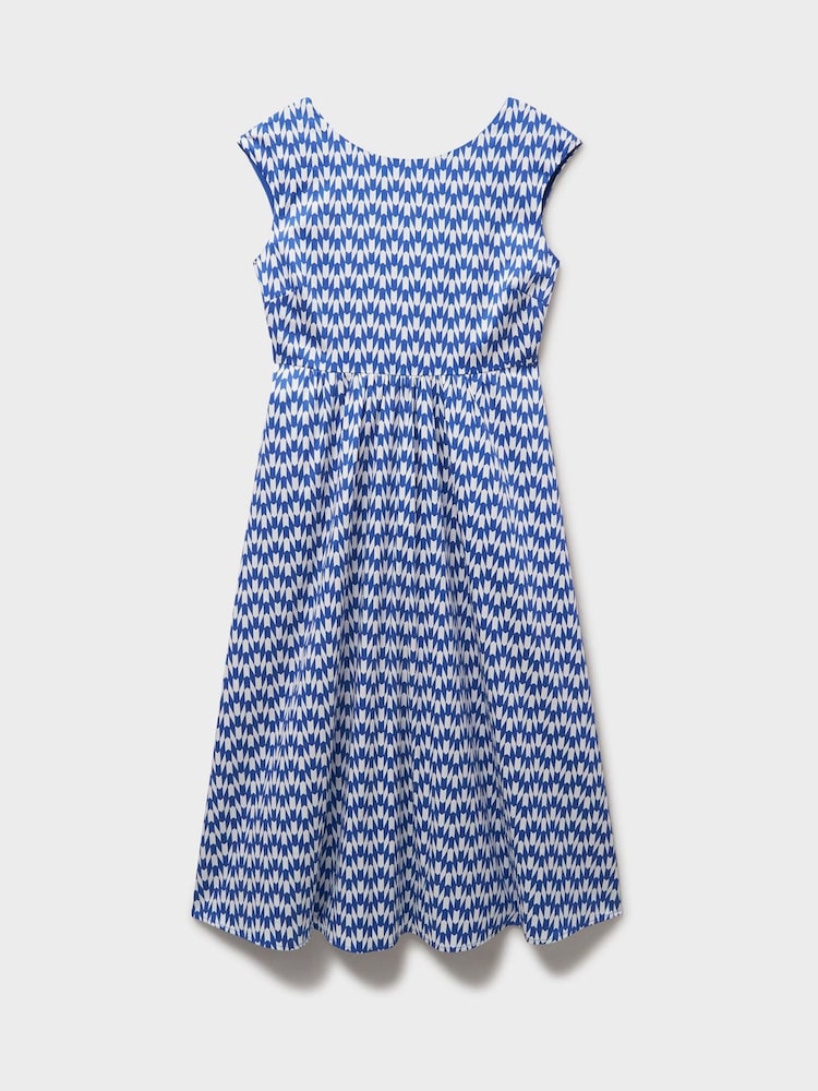 Crew Clothing Blue Sleeveless Fit And Flare Dress - Image 6 of 6 Crew Clothing Blue Sleeveless Fit And Flare Dress - Image 6 of 6