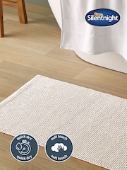 Silentnight White Textured Knot Bath Mat - Image 2 of 5