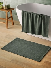 Silentnight Green Textured Knot Bath Mat - Image 1 of 6