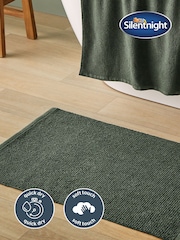 Silentnight Green Textured Knot Bath Mat - Image 2 of 6