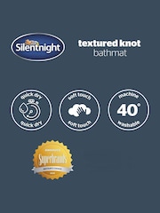 Silentnight Green Textured Knot Bath Mat - Image 6 of 6