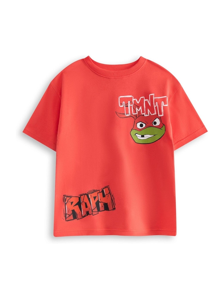 Vanilla Underground Red Boys Teenage Mutant Ninja Turtles Raph Short Sleeved 100% Cotton T-Shirt - Image 1 of 6 Vanilla Underground Red Boys Teenage Mutant Ninja Turtles Raph Short Sleeved 100% Cotton T-Shirt - Image 1 of 6
