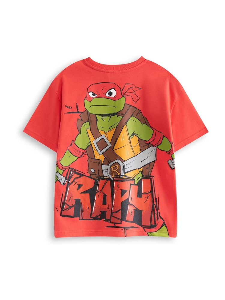 Vanilla Underground Red Boys Teenage Mutant Ninja Turtles Raph Short Sleeved 100% Cotton T-Shirt - Image 2 of 6 Vanilla Underground Red Boys Teenage Mutant Ninja Turtles Raph Short Sleeved 100% Cotton T-Shirt - Image 2 of 6