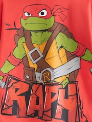 Vanilla Underground Red Boys Teenage Mutant Ninja Turtles Raph Short Sleeved 100% Cotton T-Shirt - Image 6 of 6