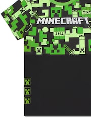 Vanilla Underground Green Boys Minecraft Short Sleeve Short Leg 100% Cotton Pyjamas Set - Image 5 of 5