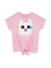 Vanilla Underground Pink Girls Minecraft Short Sleeved T-Shirt - Image 1 of 3