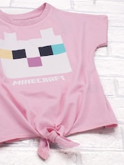 Vanilla Underground Pink Girls Minecraft Short Sleeved T-Shirt - Image 3 of 3