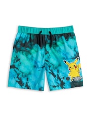 Vanilla Underground Green Boys Pokemon Pikachu Swim Shorts - Image 1 of 6