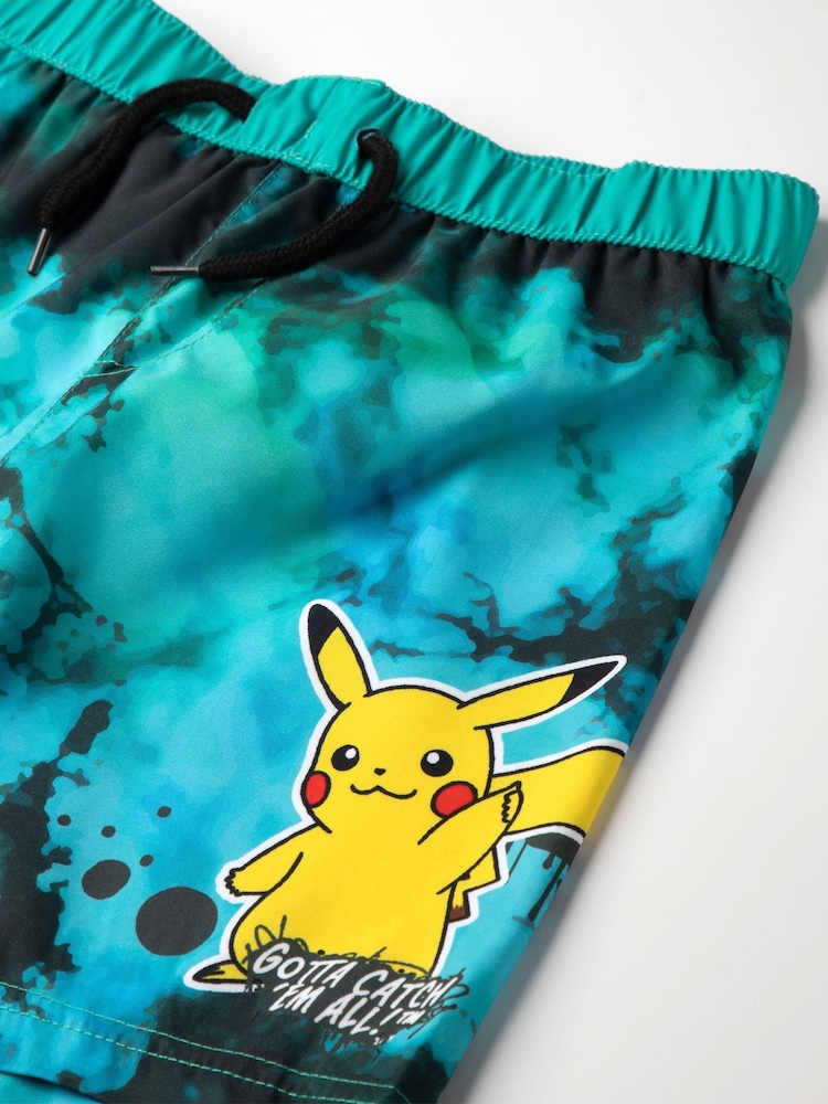 Vanilla Underground Green Boys Pokemon Pikachu Swim Shorts - Image 6 of 6