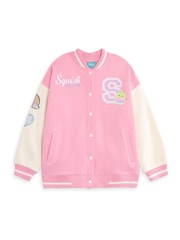 Vanilla Underground Pink Girls Squishmallows Bomber Jacket - Image 1 of 6
