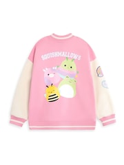 Vanilla Underground Pink Girls Squishmallows Bomber Jacket - Image 2 of 6