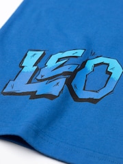 Vanilla Underground Blue Boys Teenage Mutant Ninja Turtles Leo Short Sleeved 100% Cotton T-Shirt - Image 5 of 6