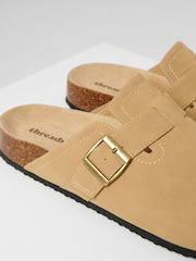 Threadbare Natural Faux Suede Mule Sandals - Image 3 of 4