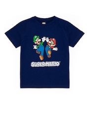 Vanilla Underground Blue Boys Nintendo Super Mario Short Sleeve Short Leg Pyjamas Set - Image 2 of 5