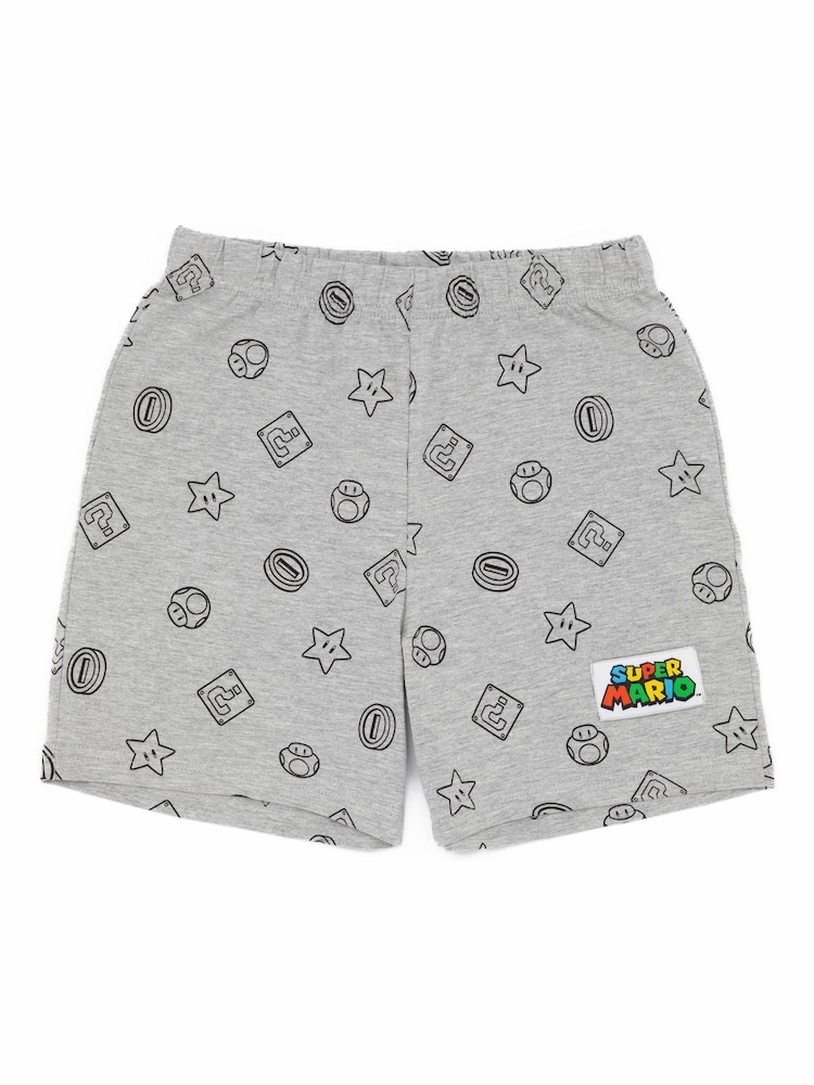 Vanilla Underground Blue Boys Nintendo Super Mario Short Sleeve Short Leg Pyjamas Set - Image 5 of 5