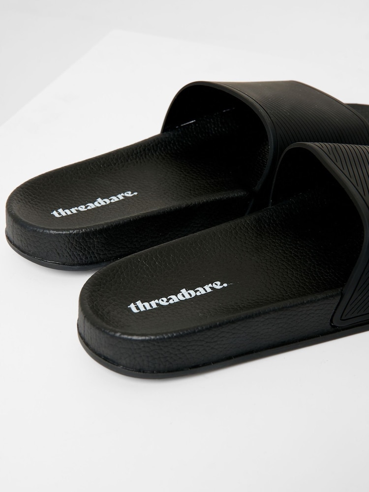Threadbare Black Sliders - Image 4 of 4