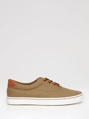 Threadbare Khaki Canvas Trainers - Image 1 of 4