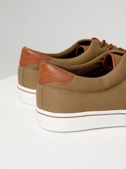 Threadbare Khaki Canvas Trainers - Image 4 of 4
