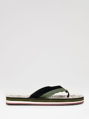 Threadbare Green Fringe Detail Sandals - Image 2 of 4
