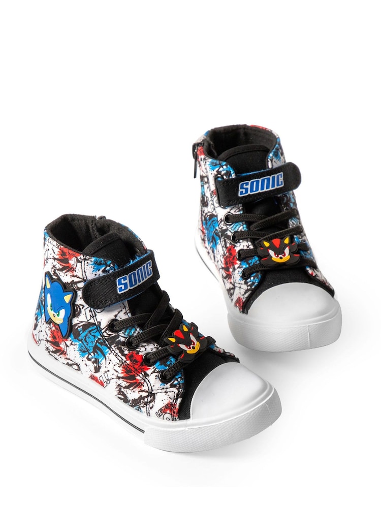 Vanilla Underground Multi Sonic the Hedgehog Boys Laced Trainers - Image 1 of 5 Vanilla Underground Multi Sonic the Hedgehog Boys Laced Trainers - Image 1 of 5