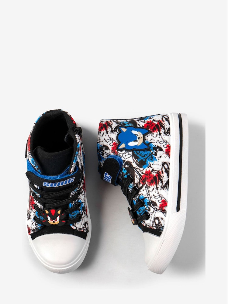 Vanilla Underground Multi Sonic the Hedgehog Boys Laced Trainers - Image 2 of 5 Vanilla Underground Multi Sonic the Hedgehog Boys Laced Trainers - Image 2 of 5