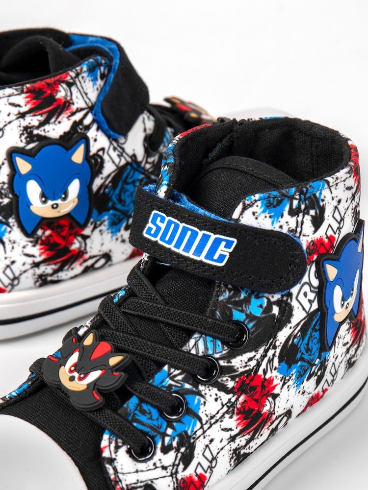 Vanilla Underground Multi Sonic the Hedgehog Boys Laced Trainers - Image 3 of 5