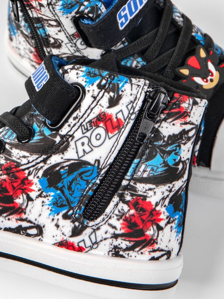 Vanilla Underground Multi Sonic the Hedgehog Boys Laced Trainers - Image 5 of 5