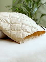Woolroom Cream Deluxe Washable Wool Pillow Protector - Image 1 of 2