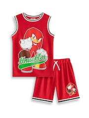 Vanilla Underground Red Boys Sonic the Hedgehog Knuckles Basketball Set 2 Piece - Image 1 of 6