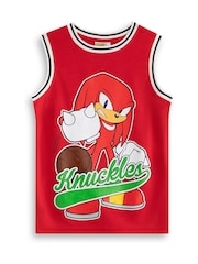 Vanilla Underground Red Boys Sonic the Hedgehog Knuckles Basketball Set 2 Piece - Image 3 of 6