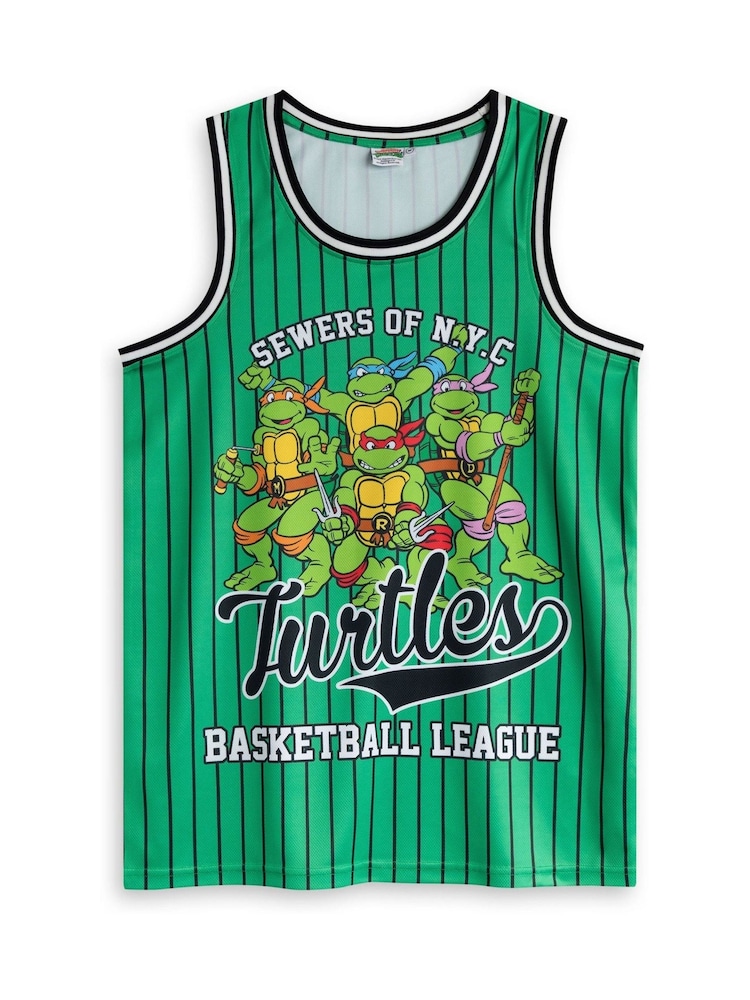 Vanilla Underground Green Mens Teenage Mutant Ninja Turtles Basketball Set 2 Piece - Image 2 of 6 Vanilla Underground Green Mens Teenage Mutant Ninja Turtles Basketball Set 2 Piece - Image 2 of 6