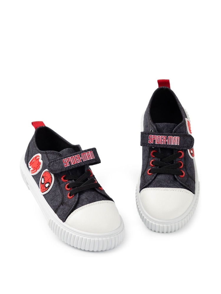 Vanilla Underground Blue Boys Marvel Spiderman Velcro Trainers - Image 1 of 6 Vanilla Underground Blue Boys Marvel Spiderman Velcro Trainers - Image 1 of 6